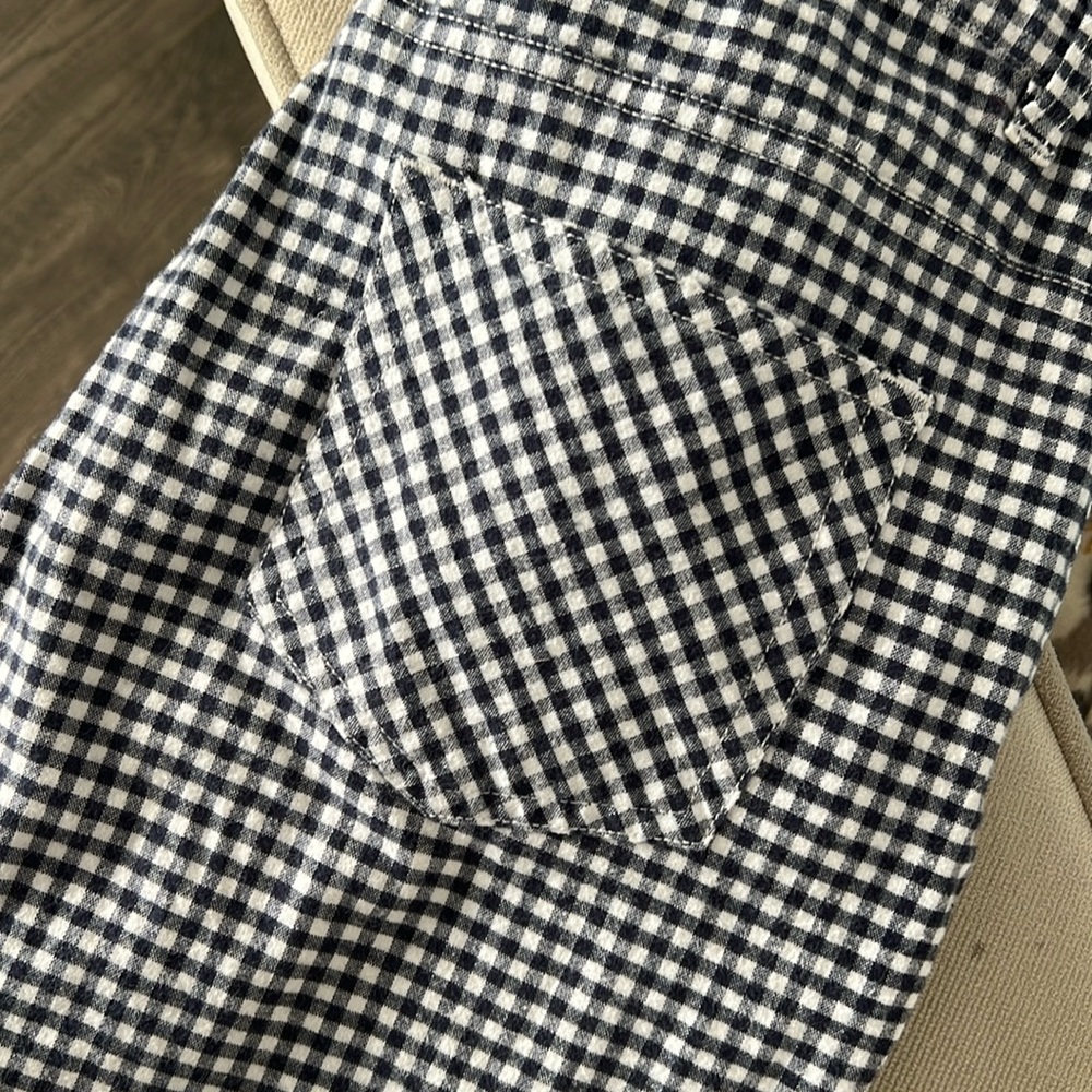 Brandy Melville John Galt Black and White Gingham Pants